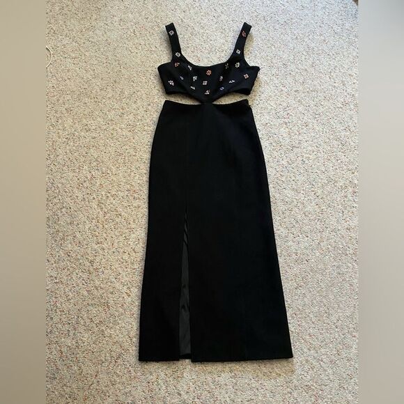 CINQ À SEPT Embellished Cutout Dress size 0 - Picture 5 of 14